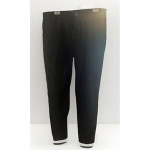 Kut From The Kloth Diana Stretch Velvet Skinny Pants in Black Size 12.    C